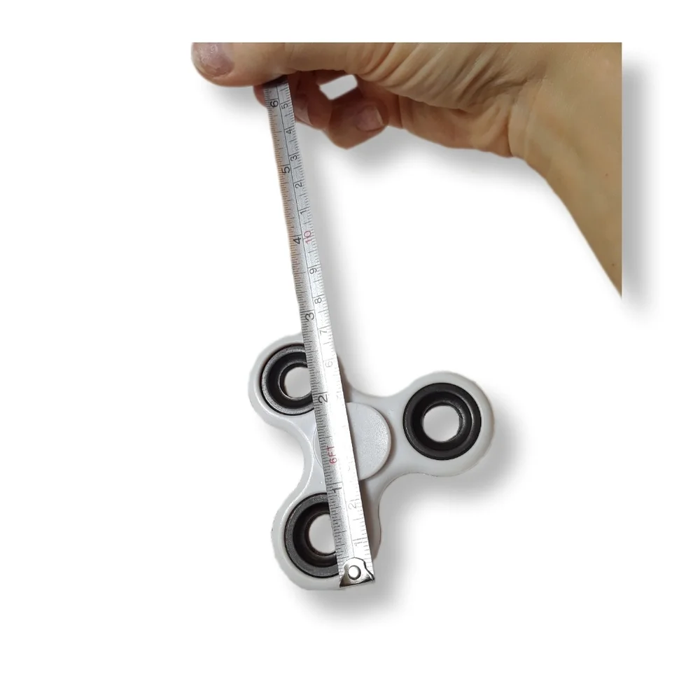 Fidget Toy Spinner Kids Toy Metal Motion Handheld White Grey